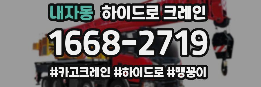 내자동 하이드로 크레인
