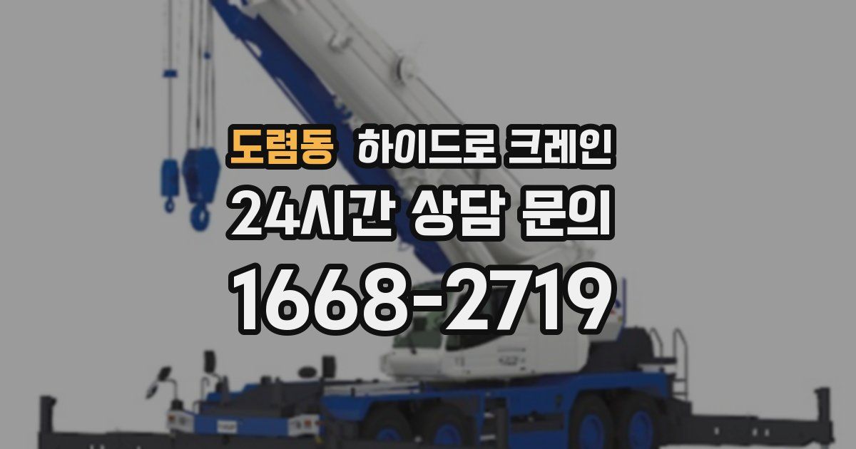 도렴동 하이드로 크레인