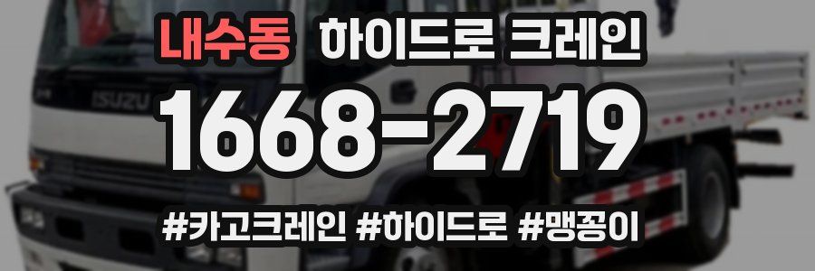 내수동 하이드로 크레인