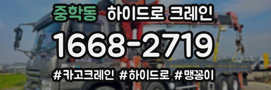 중학동 하이드로 크레인