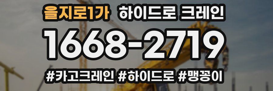 을지로1가 하이드로 크레인