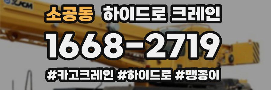 소공동 하이드로 크레인