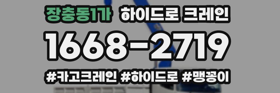 장충동1가 하이드로 크레인