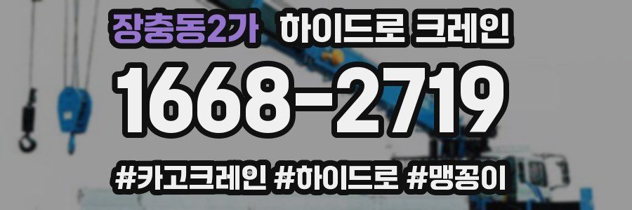 장충동2가 하이드로 크레인