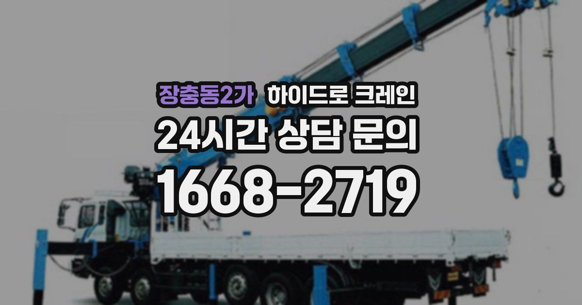 장충동2가 하이드로 크레인