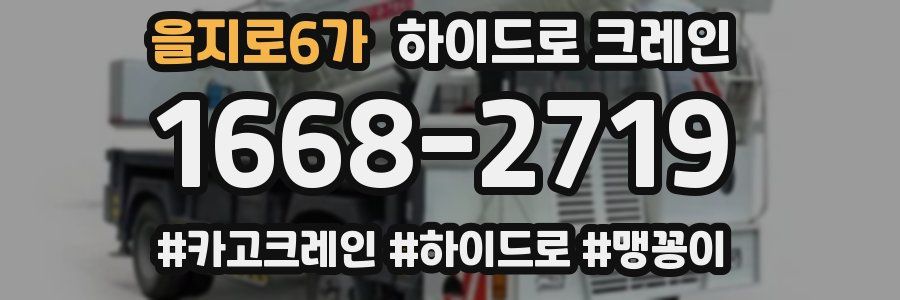 을지로6가 하이드로 크레인