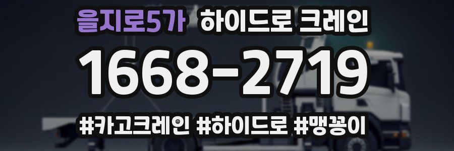 을지로5가 하이드로 크레인