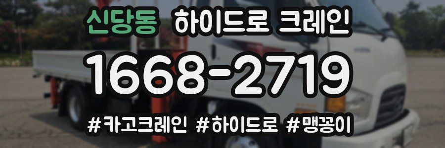 신당동 하이드로 크레인