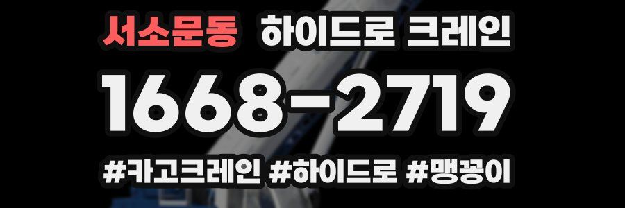 서소문동 하이드로 크레인