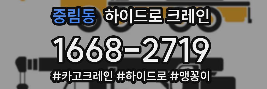 중림동 하이드로 크레인