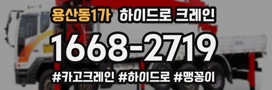 용산동1가 하이드로 크레인