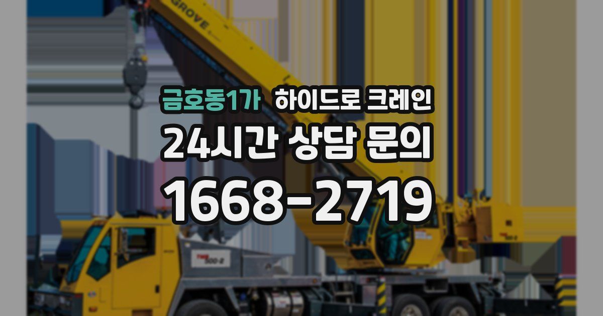 금호동1가 하이드로 크레인
