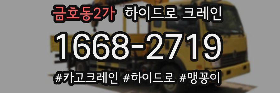 금호동2가 하이드로 크레인