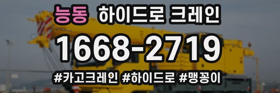 능동 하이드로 크레인