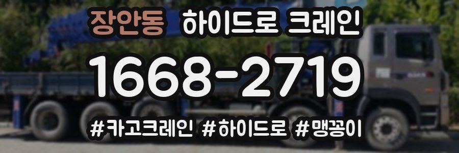 장안동 하이드로 크레인