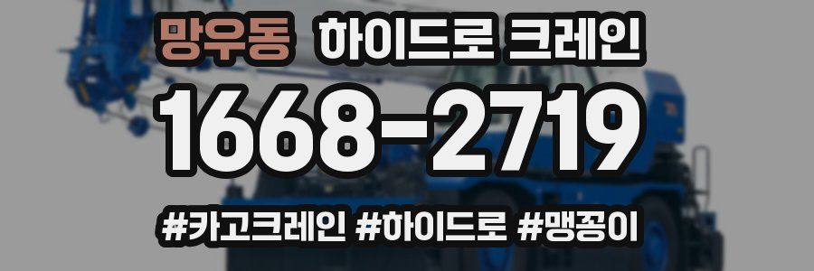 망우동 하이드로 크레인