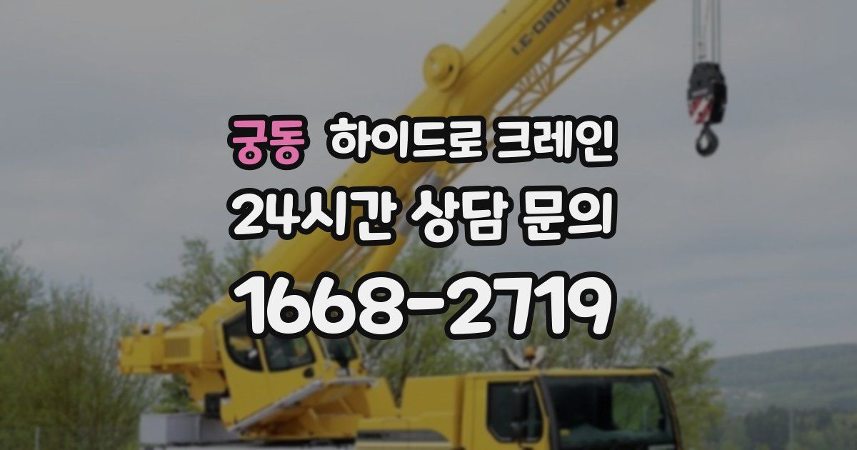 궁동 하이드로 크레인