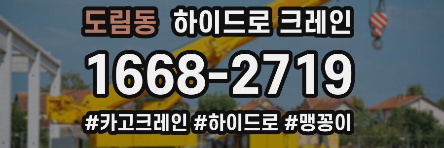 도림동 하이드로 크레인