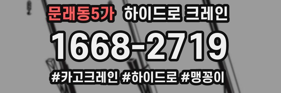 문래동5가 하이드로 크레인