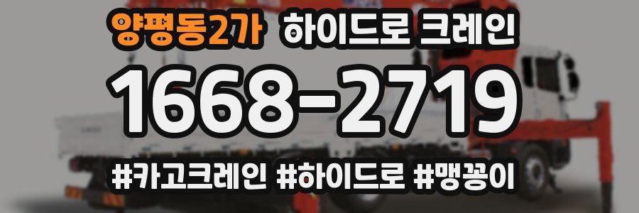 양평동2가 하이드로 크레인