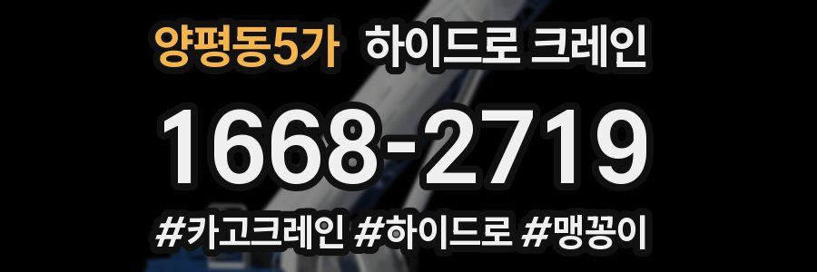 양평동5가 하이드로 크레인