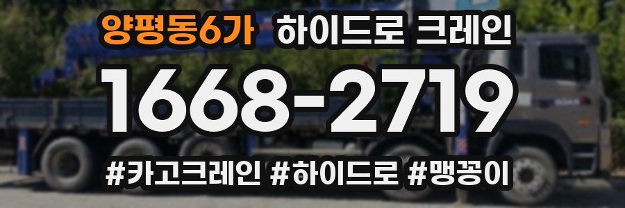 양평동6가 하이드로 크레인