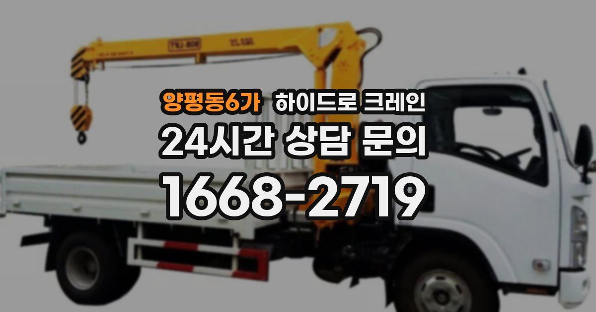 양평동6가 하이드로 크레인