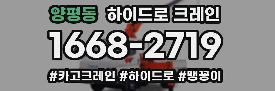 양평동 하이드로 크레인