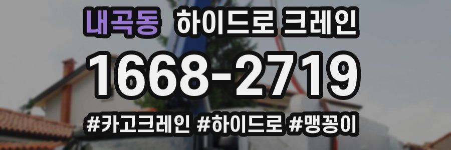 내곡동 하이드로 크레인