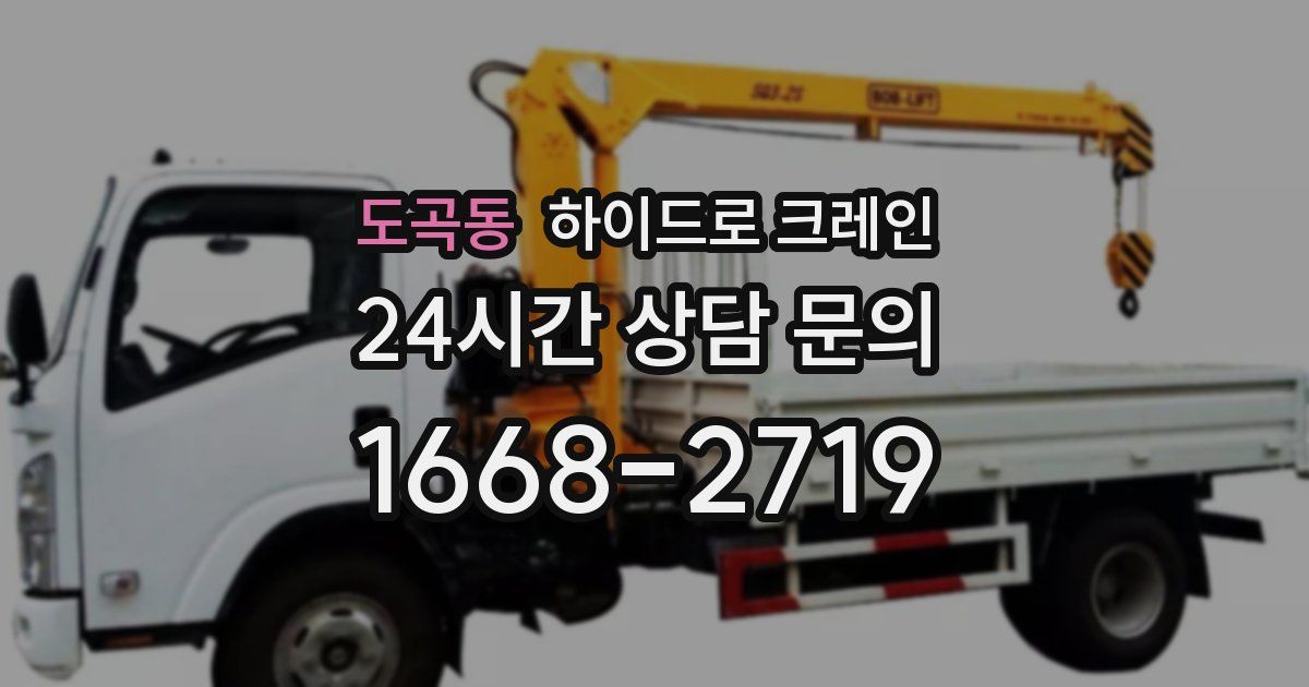 도곡동 하이드로 크레인