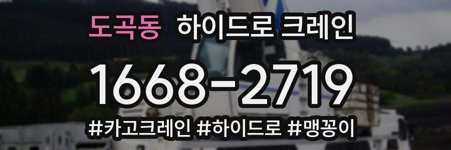 도곡동 하이드로 크레인