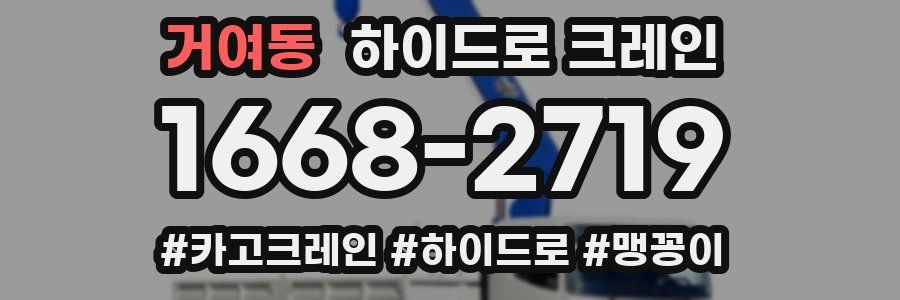 거여동 하이드로 크레인