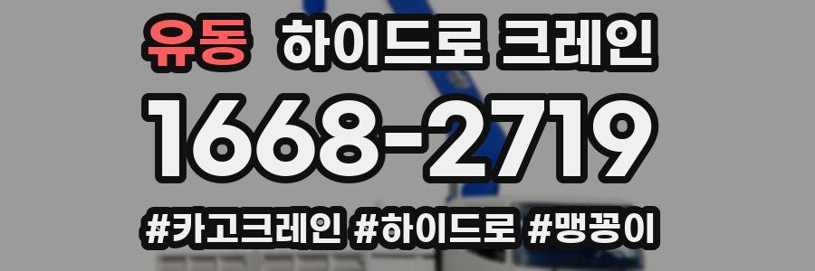 유동 하이드로 크레인