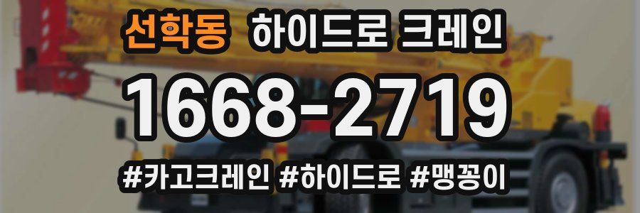선학동 하이드로 크레인