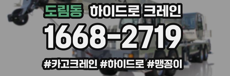 도림동 하이드로 크레인