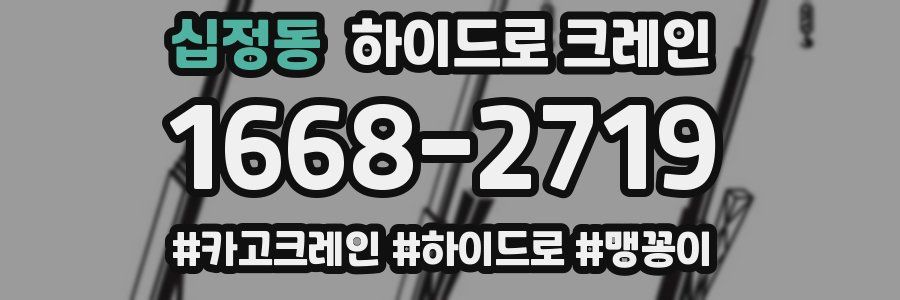 십정동 하이드로 크레인