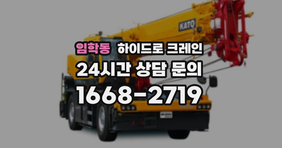 임학동 하이드로 크레인
