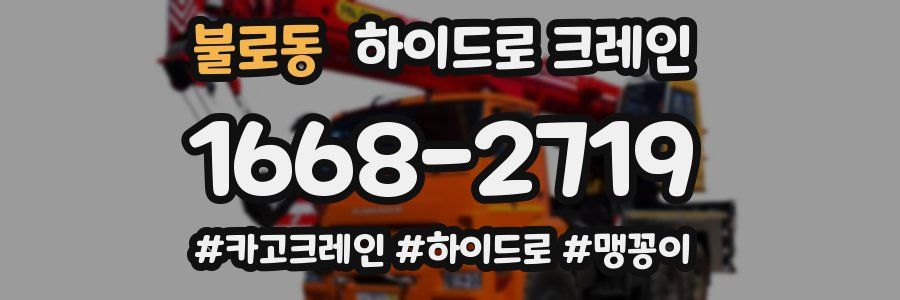 불로동 하이드로 크레인