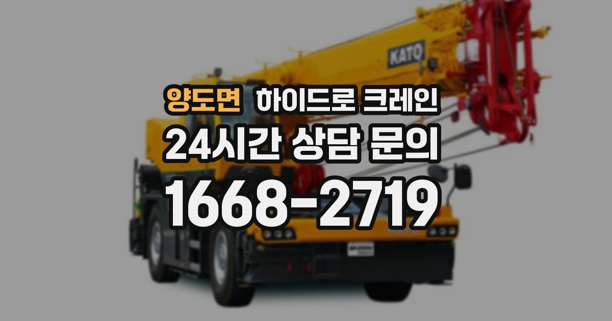 양도면 하이드로 크레인