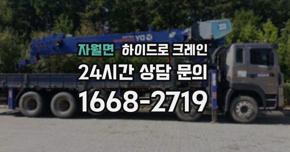 자월면 하이드로 크레인