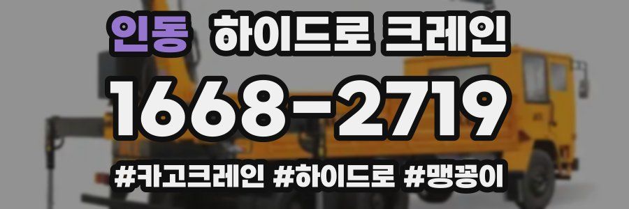 인동 하이드로 크레인