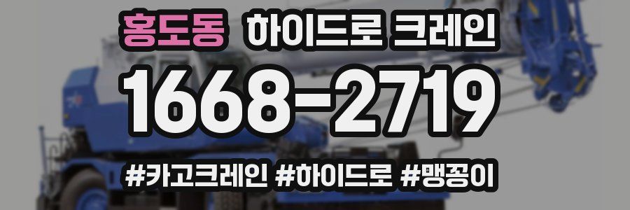 홍도동 하이드로 크레인