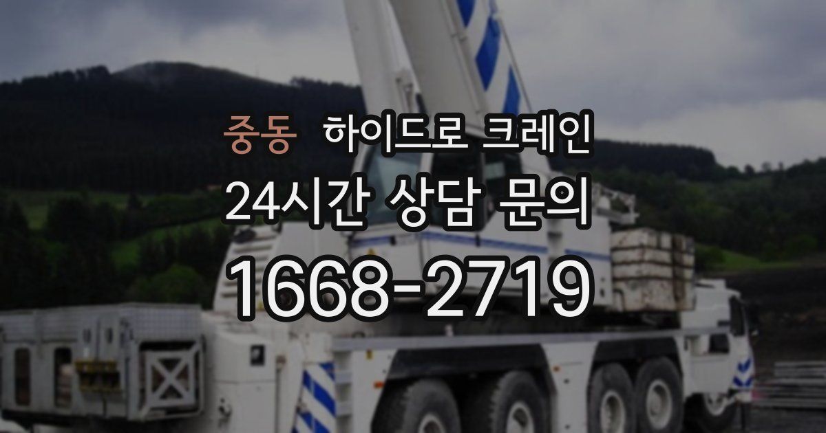 중동 하이드로 크레인