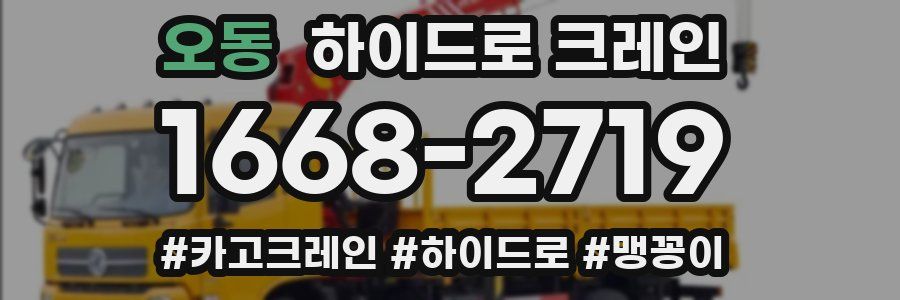 오동 하이드로 크레인