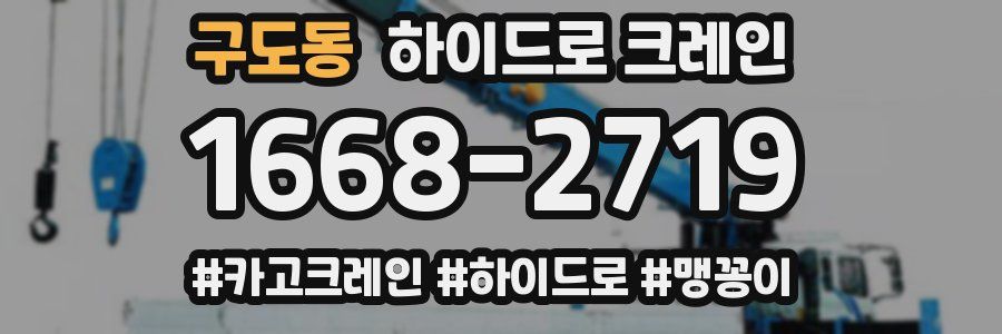 구도동 하이드로 크레인