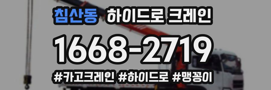 침산동 하이드로 크레인