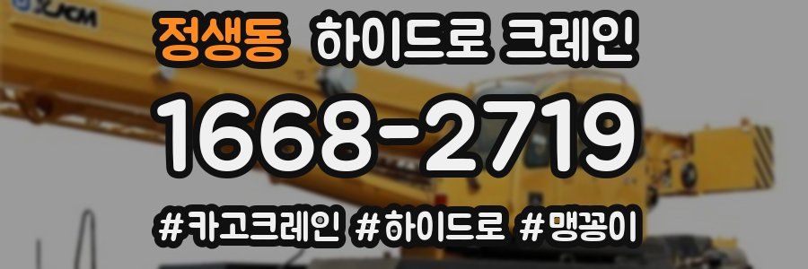 정생동 하이드로 크레인