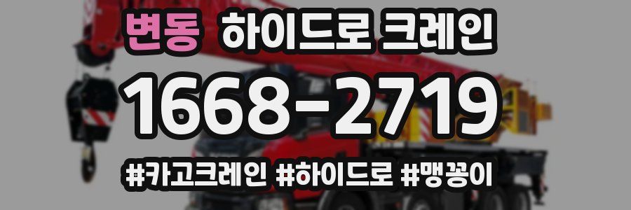 변동 하이드로 크레인