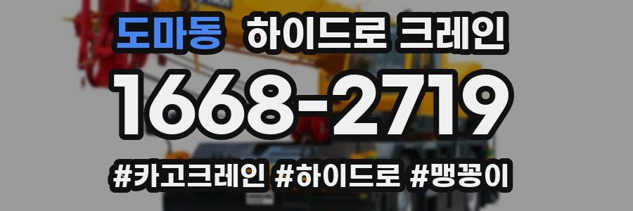 도마동 하이드로 크레인