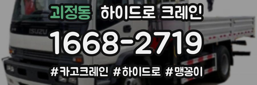 괴정동 하이드로 크레인